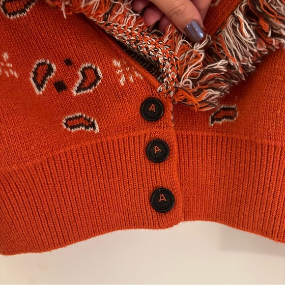 Alanui Bandana Fringed Jacquard Cardigan - Picture 5 of 12